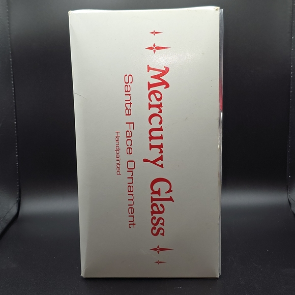 VTG Department 56 Mercury Glass 9" Santa Face Ornament With Box & Tags - Picture 14 of 16